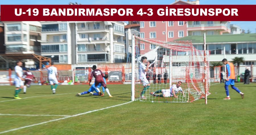 U-19’da gol düellosu Bandırmaspor’un