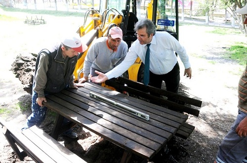 Atatürk parkı yenilendi