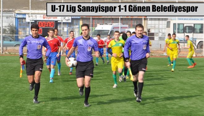 U-17 lig Sanayispor 1-1 Gönen Belediyespor