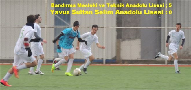 Mesleki Teknik lise ´den, Yavuz Sultan Selim´e 5-0 lık tarife