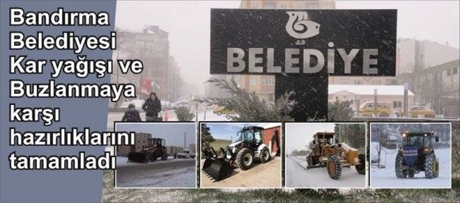 Bandırma Belediyesi tedbir aldı.
