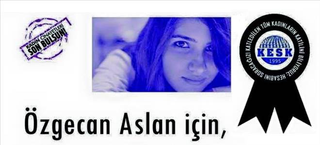 Özgecan Aslan`ı anma ve protesto eylemi