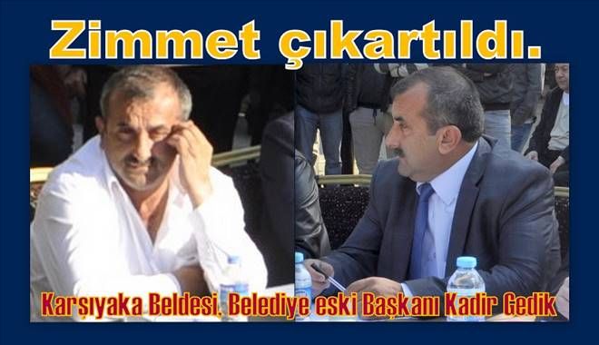 Gedik´e zimmet suçlaması