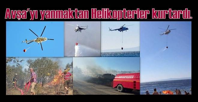 Avşa yangını teyakkuza geçirdi.