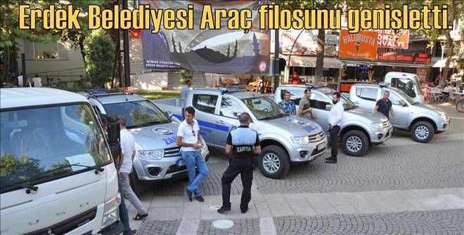 Erdek Belediyesi araç filosunu genişletti.
