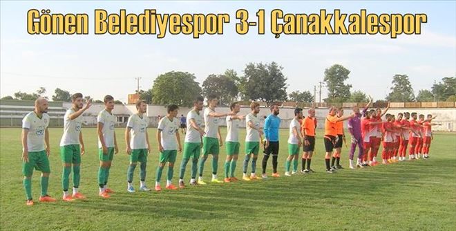 GÖNENBELEDİYESPOR 3 ÇANAKKALESPOR 1