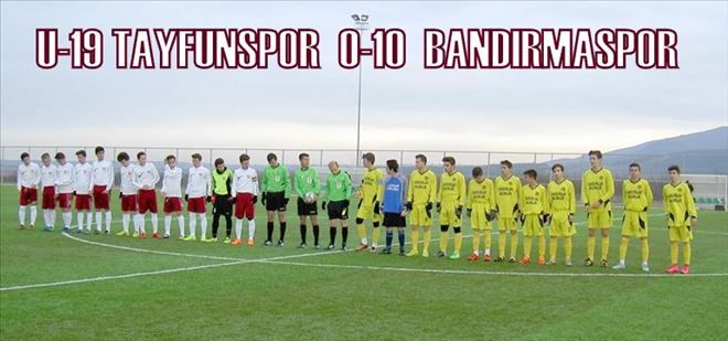 U-19 Bandırmaspor zirveye oturdu.