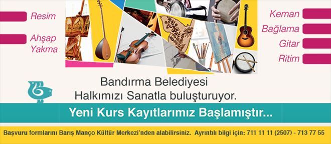 SANAT KURSLARI BAŞLIYOR