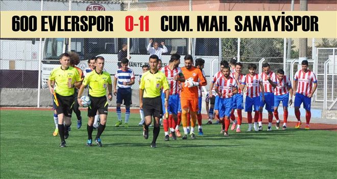 600 Evler, C. M. Sanayispor´a boyun eğdi.