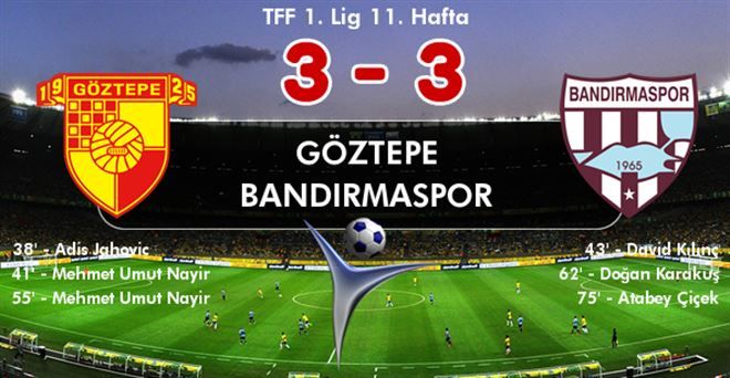 Göztepe 3 - Bandırmaspor 3