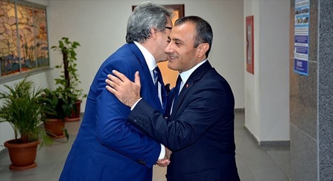 Kaymakamdan Başkan Mirza´ya veda ziyareti