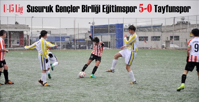 U-15 Lig´de lider Tayfun´a ders gibi yenilgi