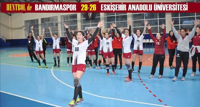 Bandırmaspor Hentbol´de, lideri devirdi.