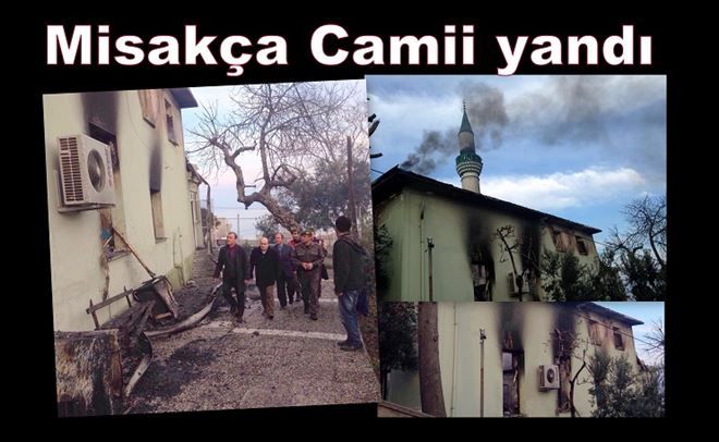 Misakça Camii yandı