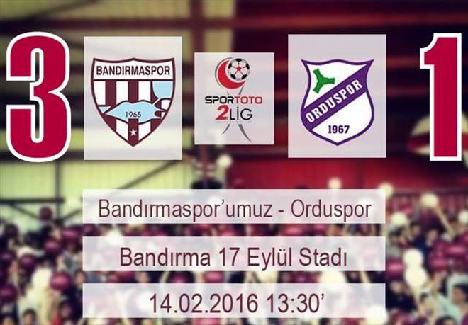 Ban ban, faturayı Ordu´ya kesti 3-1