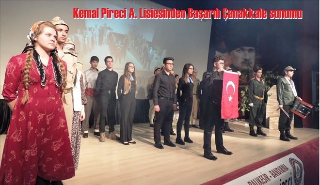 Çanakkale destanını sahneye taşıdılar