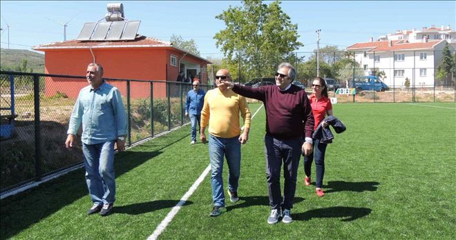 Başkan Edincik Stadını İnceledi.