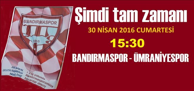 Bandırma´da maç zamanı