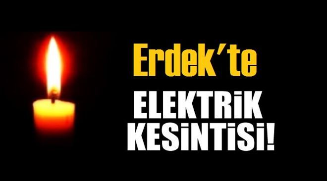 Erdek´te elektrik kesintisi