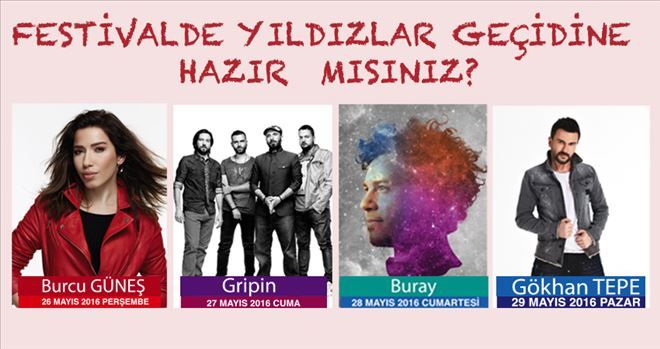 FESTİVALDE YILDIZLAR GEÇİDİNE HAZIR