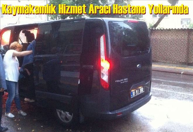 Sonel, Hizmet aracını seferber etti.