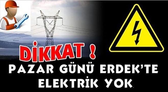 Erdek´te Elektrik kesintisi