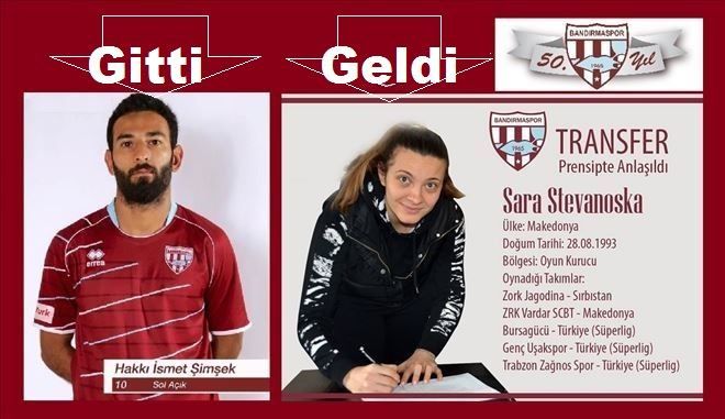 Hakkı İsmet Şimşek gitti, Sara Stevanoska geldi.