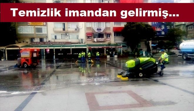 Şampuanla yıkandı.
