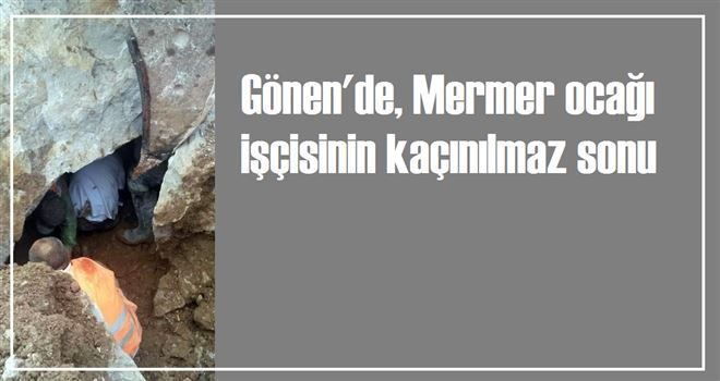 Mermer Ocağı çöktü 1 ölü