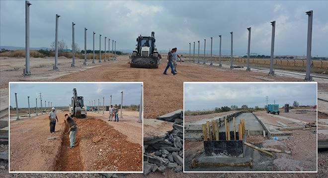 Kurban pazarı yeri düzenleniyor.