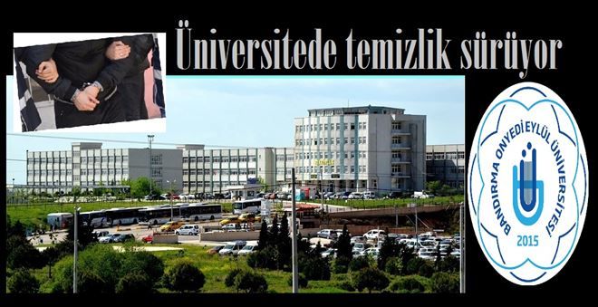 Üniversite de 4 kişi daha açığa alındı.