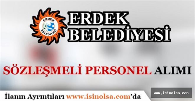 Erdek belediyesi personel ilanı