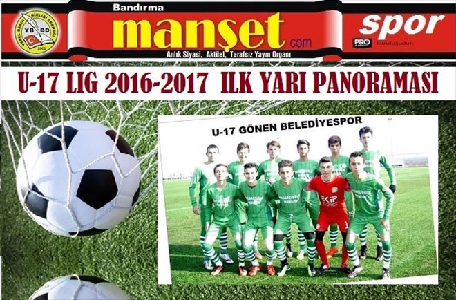 U-17 LİG 2016-2017 İLK YARI PANORAMASI