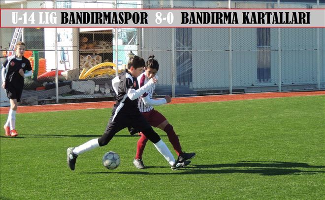 U-14 lig de Bandırma fırtınası sürüyor.