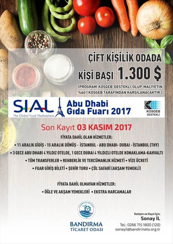 Aralıkta gıda fuarı var