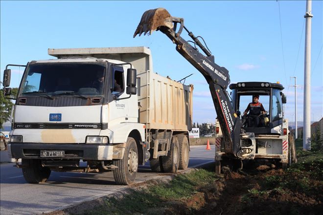CEZAEVİ YOLUNUN KALDIRIMINA BAŞLADI