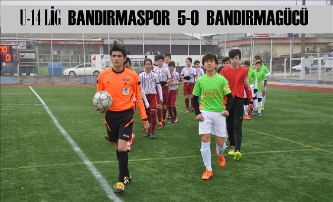 U-14 lig´de Bandırmaspor 5-0 Bandırmagücü