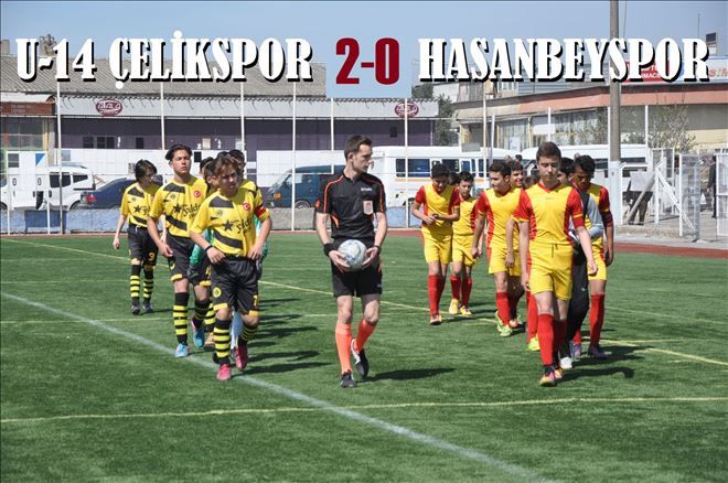 U-14 ligde Çelik, Hasanbey´i iki golle vurdu.