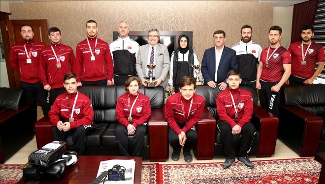 Başarılarını Başkan ile paylaştılar