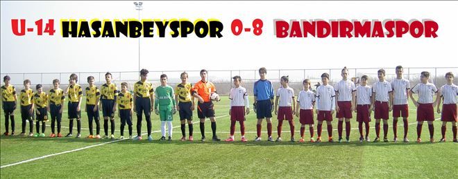 U-14 lig´de Bandırma, Hasabey´i  8-0 ile geçti.