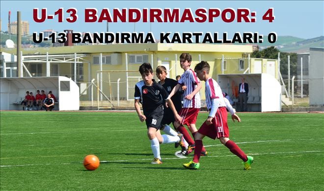  U-13 ligde Bandırma´dan, Kartallara fark 4-0