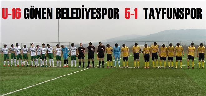 U-16 lig´de Gönen, Tayfun´u Emre ile aştı.