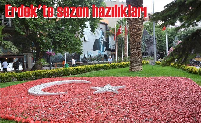 Erdek yaza hazırlanıyor.