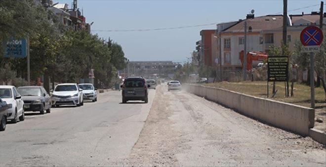 Baski´nin ayrıldığı Nato caddesinde asfaltlama başladı.