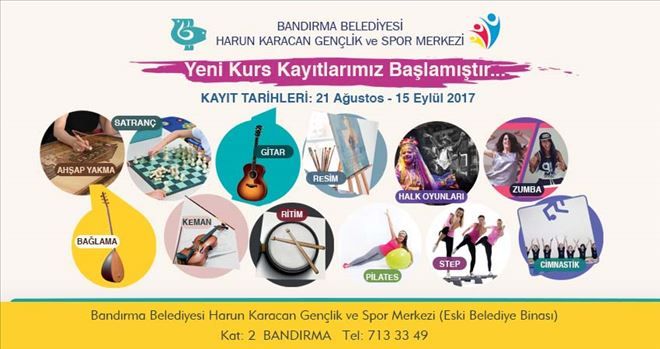 KURS KAYITLARI BAŞLIYOR