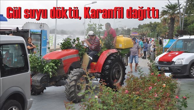 Gül yok.. Gülsuyu döktü
