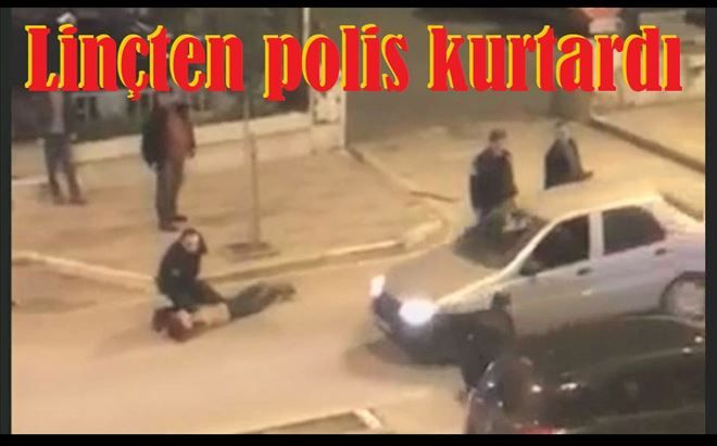 Polis havaya ateş ederek kurtardı