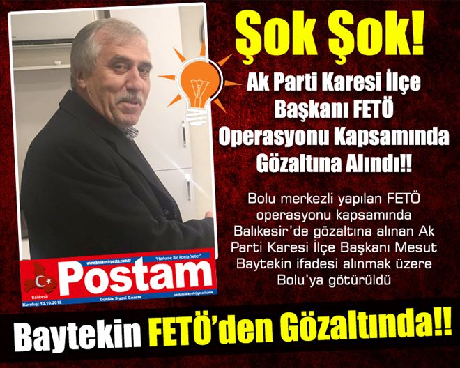 Bolu merkezli fetö operasyonu 13 gözaltı