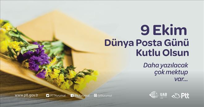 9 Ekim Dünya Posta Günü Kutlanıyor