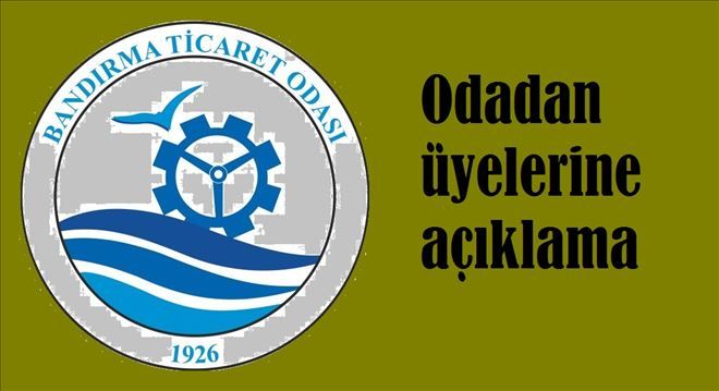 Odadan üyelerine açıklama